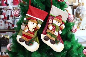 Chaussette de Noël SPR avec un joli motif de dessin animé Navidad, sac cadeau réutilisable pour la décoration des fêtes et pour les enfants et la <span class=keywords><strong>famille</strong></span> - Product Image 2