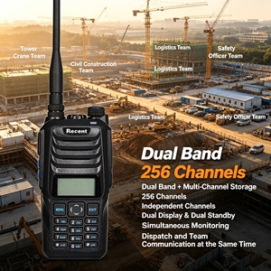 Nouvelle <span class=keywords><strong>radio</strong></span> bidirectionnelle RS-589 10W double bande <span class=keywords><strong>avec</strong></span> <span class=keywords><strong>batterie</strong></span> 2500mAh, CTCSS, DCS, lampe torche, haute puissance pour <span class=keywords><strong>chantier</strong></span> <span class=keywords><strong>de</strong></span> construction - Vente en gros - Product Image 2