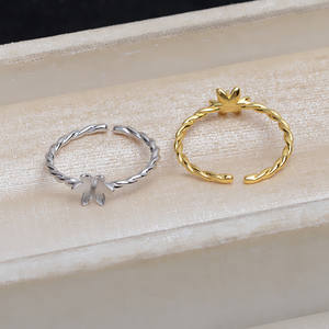 แหวนเงินแท้ S925 ปรับขนาดได้ แบบหกกรงเล็บ พร้อมที่ใส่ไข่มุก 8-10 เม็ด รุ่น 5036 อุปกรณ์ตกแต่งกำไล - Product Image 4