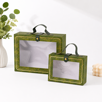Boîte cadeau à fenêtre transparente personnalisée, sensation de luxe haut de gamme, Saint-Valentin, anniversaire, boîte d'emballage de mariage