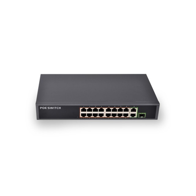 OEM Support 16CH Network Switch POE 16 Ports CCTV Output