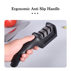 Mini whetstone de carburo de malvada borde bolsillo cocina molino afilador de cuchillo de palo herramienta profesional - Product Image 5