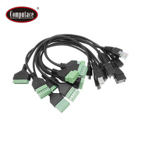 Câble adaptateur mini USB B femelle vers bornier à vis 5 broches pour connexion de données informatiques, alimentation et câblage de projets