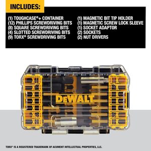Pour DEWALT Jeu de 40 embouts de tournevis en acier résistant aux chocs Flextorq DWA2NGFT40IR - Product Image 6