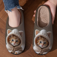 Pantuflas Personalizadas con Foto, 1 Pieza, Pantuflas de Felpa Personalizadas, Producción Rápida en 3 Días, Dropshipping, MOQ Bajo, Regalos de Marca Privada