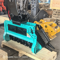 Broyeur forestier à grande rotative pour excavatrice, avec entraînement par cannelure, pour pelle de 5 à 12 tonnes