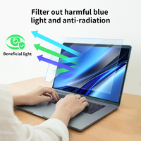 Protecteur d'écran universel pour ordinateur portable en verre trempé pour MacBook HP Dell Lenovo Asus 13 14 15 16 pouces HD Clear Blue Light Filter