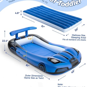 PVC Inflatable Travel Bed 81*45*22.4 Inch Air <b>Mattress</b> with Carry Bag <b>Portable</b> Toddler for Kids Indoor and Outdoor Camping - Product Image 2