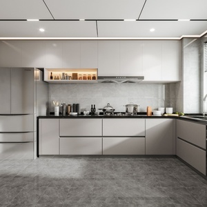 Modern Luxury Custom-Made Kitchen <b>Cabinets</b> Design Made <b>China</b> Makers Kitchen Furniture Islands Whole House Custom Kitchen - Product Image 5