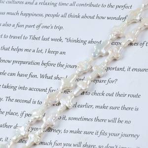 Perlas Sueltas de Agua Dulce Naturales de Estilo Europeo y Americano, Perlas Barrocas con Orificio Recto de 10-11 mm, Forma de Cruz, para Joyería DIY - Product Image 4