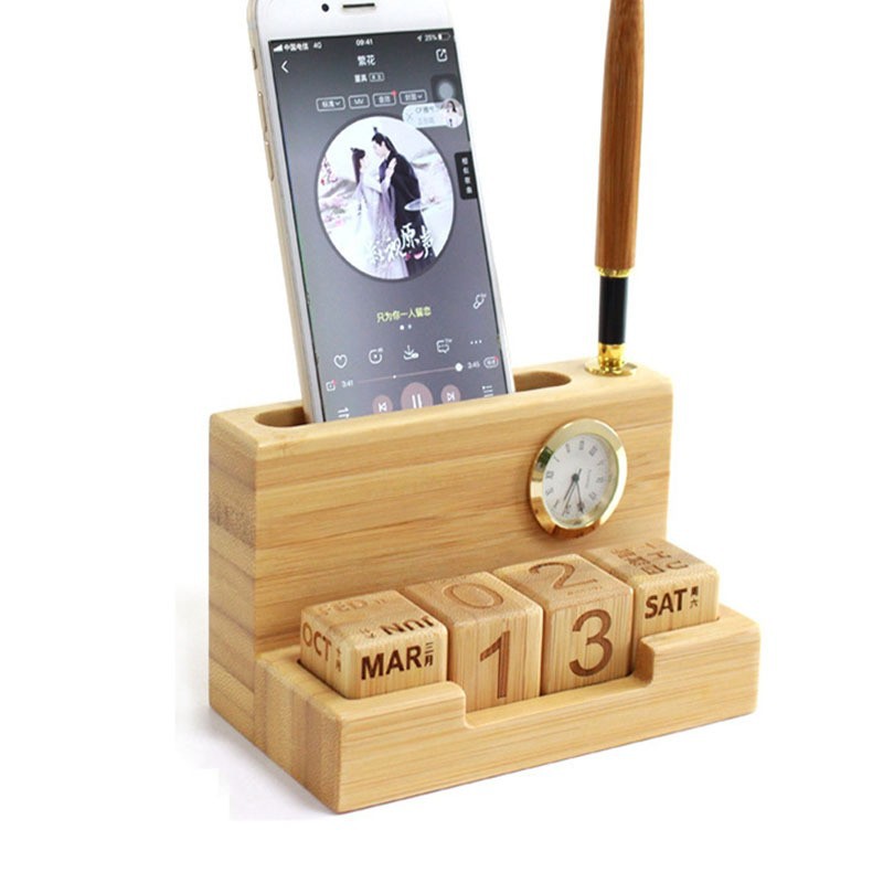 Деревянный креативный ручной комбинированный деревянный блочный календарь, декоративные украшения, дата, креативный Настольный календарь