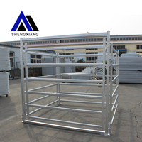 Clôtures de cheval vert de bétail en métal faciles à assembler panneau de corral de haute qualité galvanisé cour de bétail soudée à revêtement électrique
