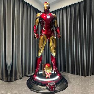 Gran oferta Mar_vel figura de película de acción MK7 MK85 Ironman estatua superhéroes 1/1 moldes escultura <span class=keywords><strong>Iorn</strong></span> hombre artesanías de resina para Decoración - Product Image 3
