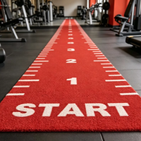 Gazon artificiel de haute densité pour salle de sport, 15 mm, anti-abrasion, piste de sprint pour luge, tapis de sol pour salle de sport intérieure