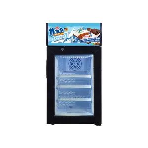 Meisda SD40B Glass Door Refrigeration Equipment High Quality Deep Mini Display Freezer For Ice Cream