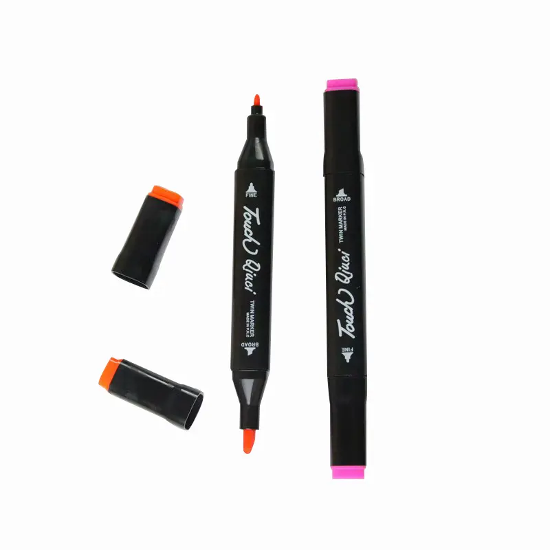 Wholesale Permanent Art Marker Set 24 48 60Colors Double-Ended Sketch Marker For Drawing Manga Design Supplies