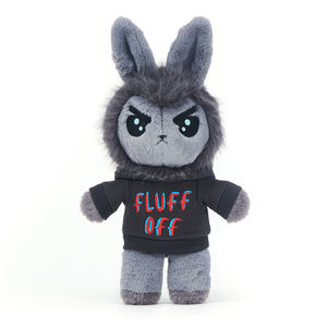 Peluche <span class=keywords><strong>Dreadfuls</strong></span> Lapin Peluche Rose Gris Animal en Peluche PP Coton Rempli 11-30cm Guérison Calmant Confort Haut de Gamme 14 Ans & - Product Image 2