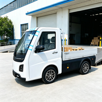 Mini-camion électrique à plateau plat EEC L7e, 2 places, 4x4, véhicule électrique à plateforme plate pour usage en magasin, livraison de marchandises en quincaillerie