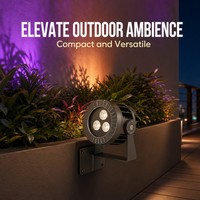 Projecteur LED 9W à haute luminosité blanc chaud IP66 en aluminium moulé sous pression CE RoHS AC85-265V avec contrôle DMX512 pour extérieur et bâtiment, garantie 5 ans