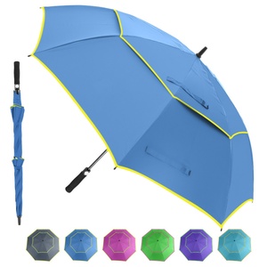 Professional Straight Golf <b>Umbrella</b> Semi-Automatic Opening <b>Windproof</b> 190T Pongee Fabric Customizable Color for Golf Tennis - Product Image 2