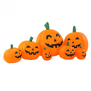 Inflatable Halloween Pumpkins with 4 Built-in LED Lights and Smiling for Party, Outdoor, Yard, Garden, Lawn - Product Image 1
