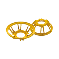 PJ12607-122 12 ''Kit d'accessoires de pièces de réparation de haut-parleur de cadre de caisson de basses en aluminium de précision