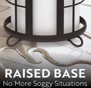 Portarrollos de Papel Higiénico Minimalista, Negro, Ecológico, Metálico, de Pie, para Baño - Product Image 3