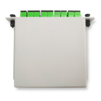 Séparateur de PLC optique à fibre optique APT LGX/boîte de cassette, connecteurs SC/APC monomode 1x8