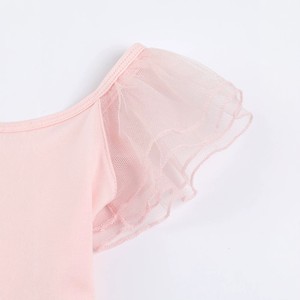 Robe de tutu de ballet pour filles, justaucorps à manches volantées, jupe de danse, robe de tutu courte pour l'entraînement et les spectacles - Product Image 5