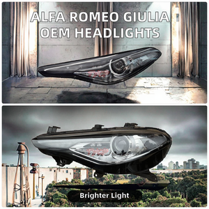 <span class=keywords><strong>Alfa</strong></span> <span class=keywords><strong>Romeo</strong></span> Giulia Q4 Quadrifoglio OEM 68337640AA 68337641AA Ensemble de phares d'origine 952 Feux de voiture 12V 6000K Couleur - Product Image 2
