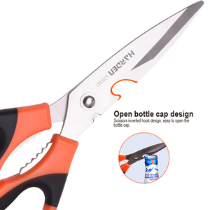 Ciseaux de cuisine en acier inoxydable dur de 200 mm avec poignée en ABS outil de coupe multi-<span class=keywords><strong>main</strong></span> violet ciseaux de cuisine - Product Image 6