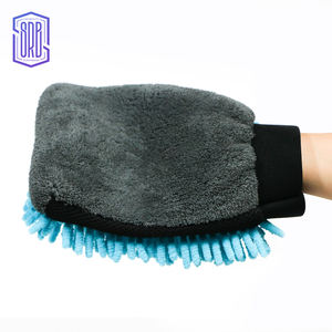 Herramientas para detalles de automóviles Guante de microfibra Limpieza de automóviles Chenille Wash Mitt Chenille <span class=keywords><strong>Car</strong></span> Wash Mitt Grey - Product Image 5