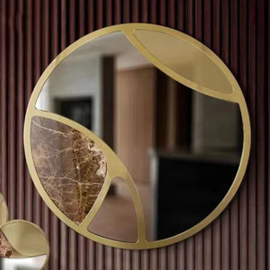<span class=keywords><strong>100cm</strong></span> Moderne De Luxe Simple Surdimensionné <span class=keywords><strong>Rond</strong></span> Suspendu Hôtel Miroirs Décoratif Personnaliser Salon Antique Or Mur <span class=keywords><strong>Miroir</strong></span> - Product Image 1