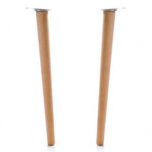 Деревянные ножки стола, Современная прикроватная плита, сделанная на заказ дубовая коническая твердая круглая обеденная кофейная мебель, деревянные ножки стола для стола - Product Image 3