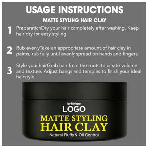 Cire coiffante pour hommes hydratante en profondeur, volumisante et nourrissante, pour un maintien optimal - Product Image 6