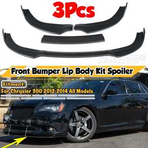 3pcs <b>Car</b> Front Bumper Protector <b>Diffuser</b> Spoiler Splitter Guard Body Kit Spoiler Cover Trim <b>for</b> Chrysler 300 SRT8 2012 2013 2014 - Product Image 1