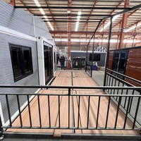 Maison préfabriquée professionnelle de 80 m², plan de maison préfabriquée de 50 m², maison modulaire à deux étages, unités préfabriquées chinoises bon marché