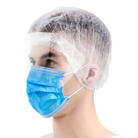 Haixin Health Masque facial jetable ASTM F2100 Masques médicaux 3 plis PP anti-buée pour la protection des yeux Masque facial Fournisseurs médicaux Vente en gros