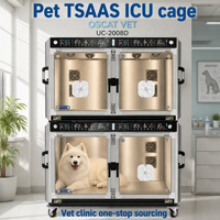 Cage vétérinaire intelligente et séparable pour grands chiens avec climatisation, machine de récupération médicale multi-cabines pour animaux OSCAT