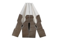 Plinthe murale moderne en bois massif et plastique, durable, écologique, apprêtée blanche, tailles personnalisées, facile à poser