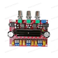 Amplificateur numérique 2.1 canaux Board_12V-24V Wit large + 100W (H5A5)