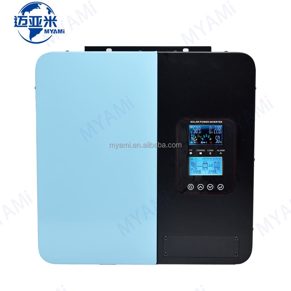 MYAMi 12V 24V 48V 60V 72V 96V 3kw 5KW чистый синусоидальный инвертор MPPT контроллер Гибридный солнечный инвертор с зарядным устройством