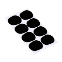 Protège-lèvres en gel de silicone auto-adhésif noir et blanc pour saxophones alto et ténor