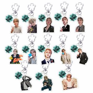 5CM KPOP Jimin MUSE Solo Album <span class=keywords><strong>Photo</strong></span> deux côtés imprimer acrylique porte-clés mode porte-clés sac pendentif clé de voiture accessoires Fans cadeau - Product Image 1