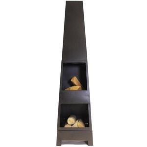 New Design <strong>Tall</strong> <strong>Outdoor</strong> <strong>Fireplace</strong> Chimney Wood Burning Tower Shape Chimenea Para Patio with Log Grate for <strong>Outdoor</strong> - Product Image 2