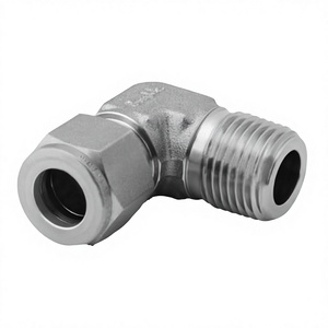 Raccord mâle haute pression NAI <span class=keywords><strong>LOK</strong></span> en acier inoxydable 316 forgé, diamètre extérieur du tube 6-20 mm, filetage NPT 1/16 "-1/4", finition argentée - Product Image 4