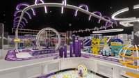 3000 ㎡   Parc d'attractions et de sports futuriste en intérieur, labyrinthe, aire de jeux pour enfants au Vietnam par Hello Cat