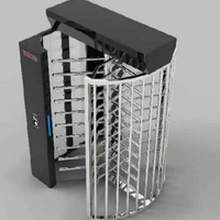 Tourniquet pleine hauteur en acier inoxydable avec contrôle par reconnaissance RFID, lecteur de code QR, protection IP55 et anti-évasion pour salle de sport