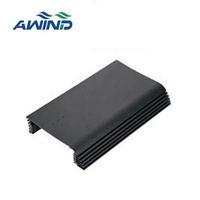 Couvercle de dissipateur thermique d'amplificateur de boîtier anodisé par extrusion en aluminium de haute qualité boîtier de dissipateur thermique extrudé fabricant 100x60x15mm