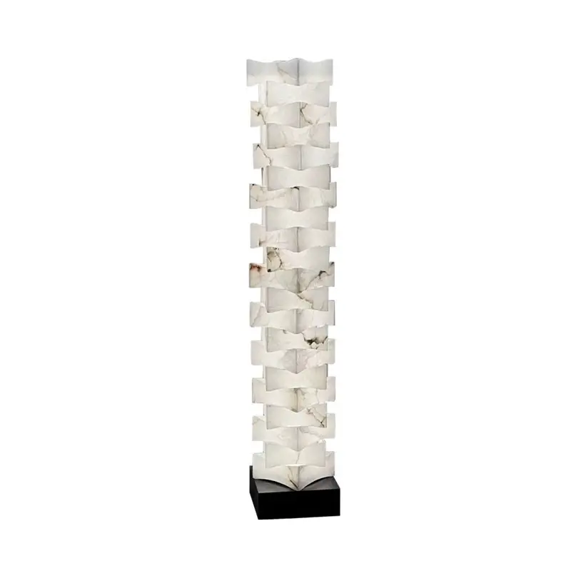 Décoration de la maison lampadaire de luxe lampes sur pied en marbre décoration de la maison lampadaire moderne LED lampe nordique personnalisée grande finition personnalisée